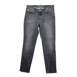 Second Yoga Jeans Skinny Ankle Jeans Grey Denim Made in Canada Size 28